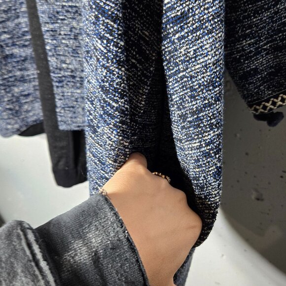 Bobeau Maren Kimono Jacket Plus Size 2X Pom Poms Embroidered Cardigan Sweater - Picture 5 of 11